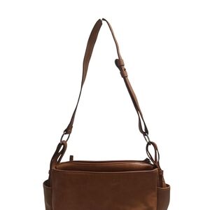 Aurielle Brown Shoulder Bag with Structured Design